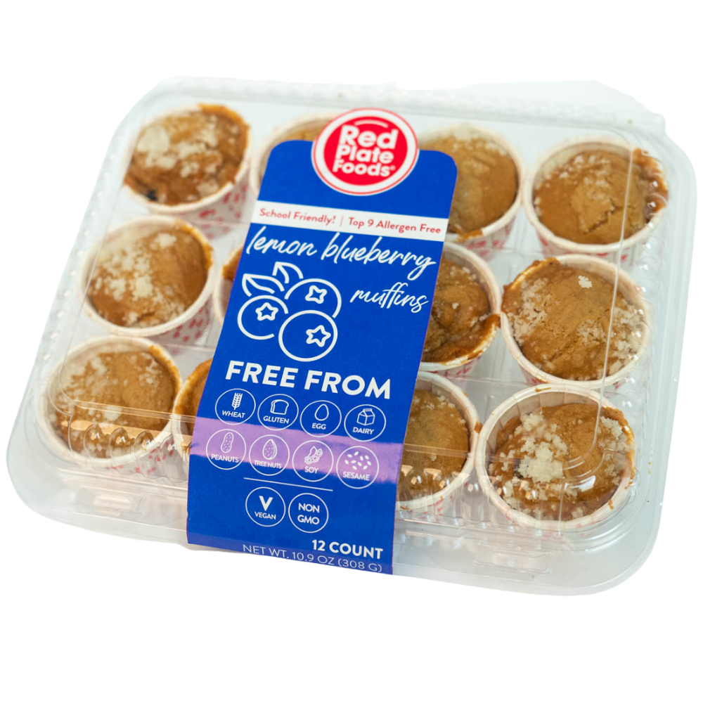 Retail - Muffins Lemon Blueberry Mini – RedPlateFoods