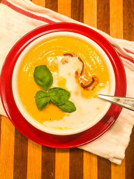 Carrot Thai Soup Recipe | Nut Free + Vegan + GF